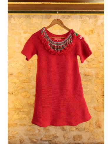 Manoush Fushia Wool Dress solde