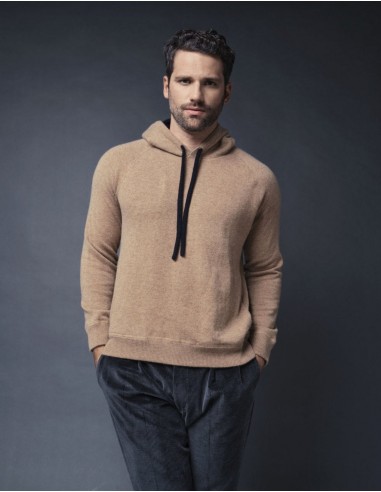 100% CASHMERE PULLOVER HOODIE WITH SIDE POCKETS Jusqu'à 80% De Réduction