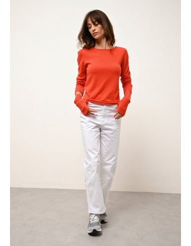 GRACE pull col bateau orange sur le site 