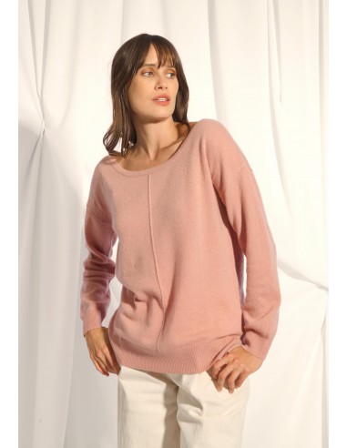 KAREN pull col rond bois de rose est présent 