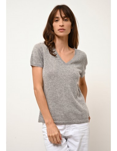 GLAMIS t-shirt col v nuage chiné 50-70% off 