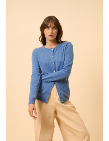 KATHARINE cardigan col rond bleu denim acheter en ligne