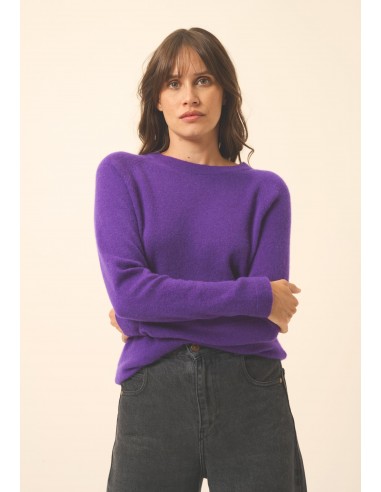 JANE pull col rond violette une grave pollution 